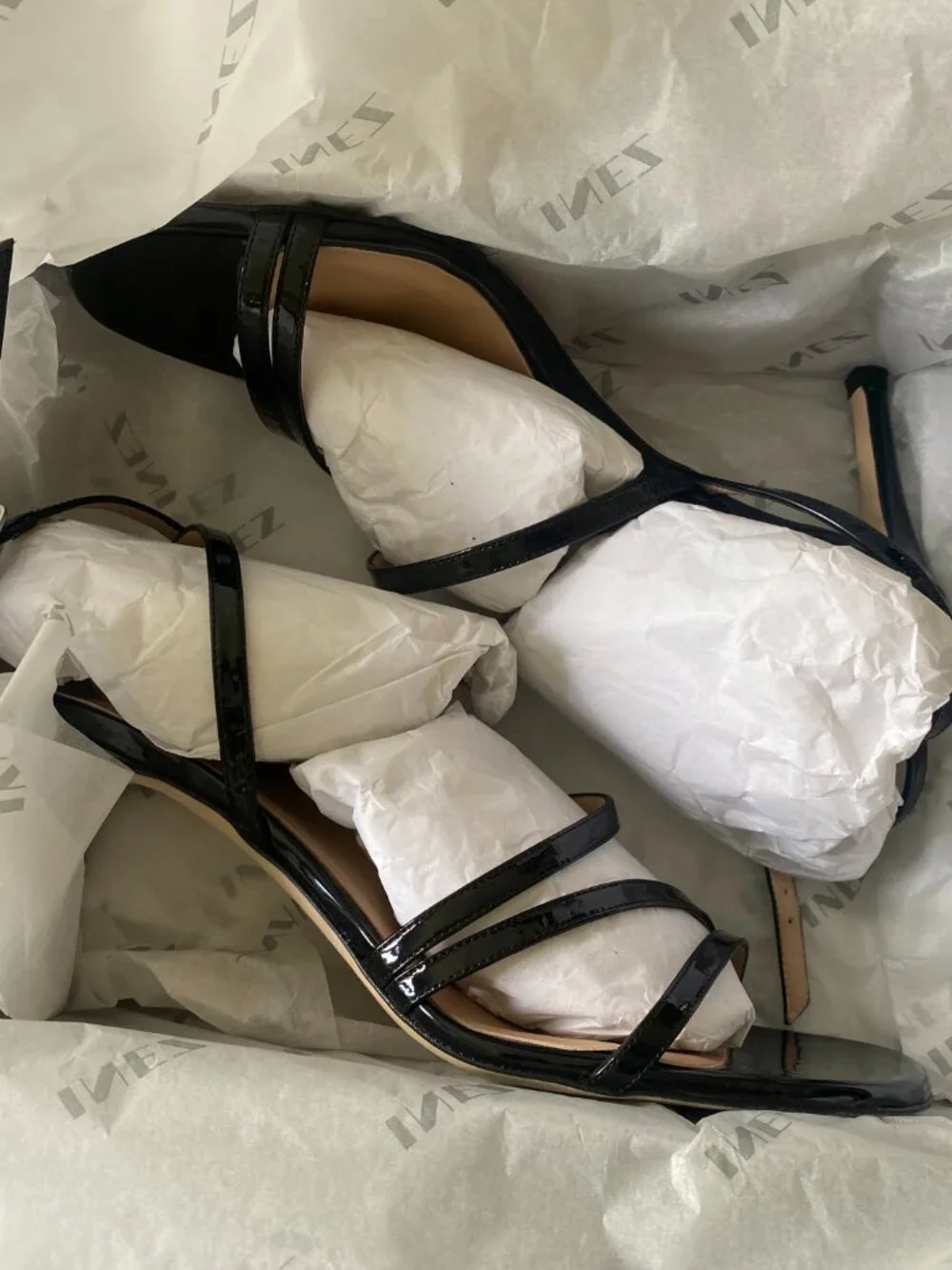 INEZ Sofia Heels- Black Patent- Size 9 Standard